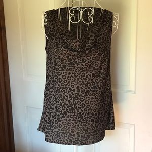 Ann Taylor Animal Print Pullover Top